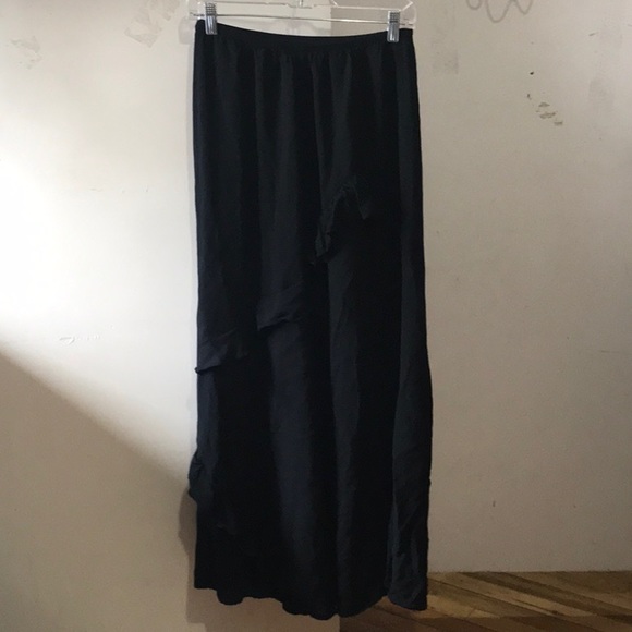 REFORMATION  BLACK Della  Maxi Skirt ( stretch waist ) - Picture 7 of 12